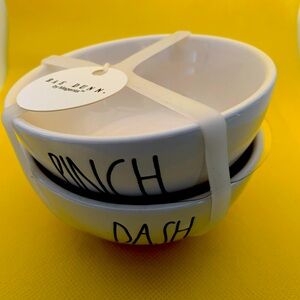 NEW! Rae Dunn PINCH and DASH Spice Bowls, Dishes. Set of two
